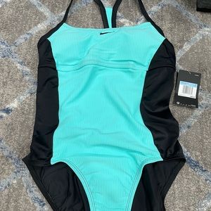 Black and blue nike swimsuit